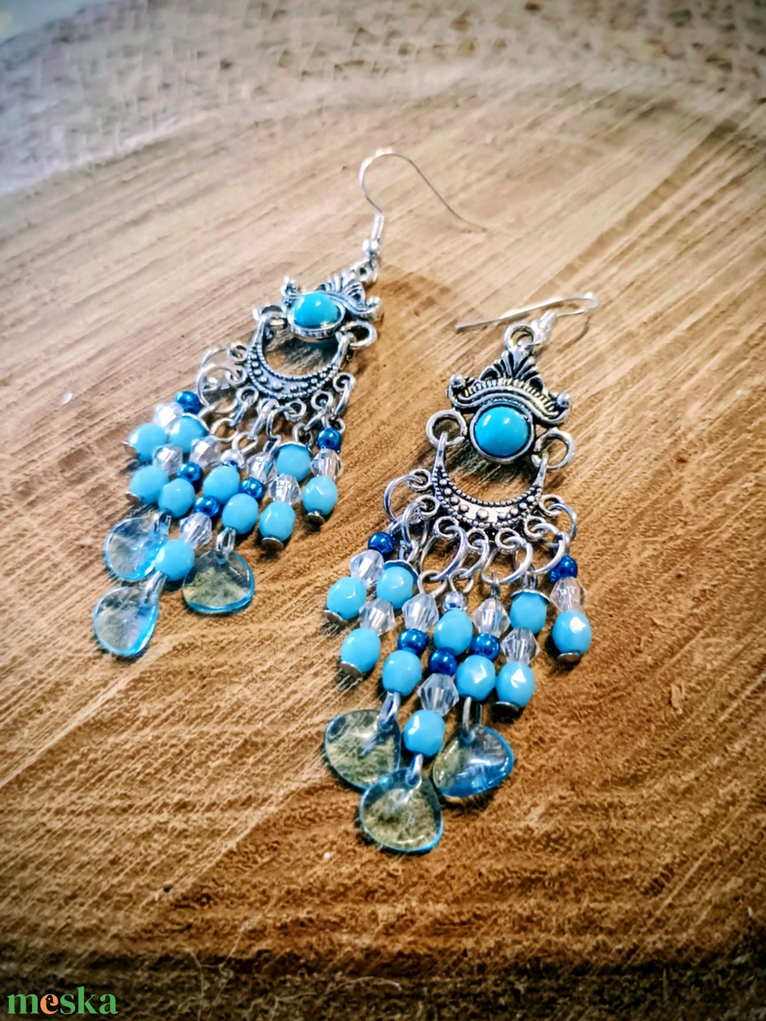 gyöngy fülbevaló - ékszer - fülbevaló - csillár fülbevaló - Meska.hu