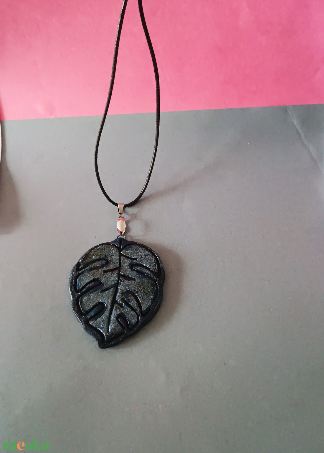 levél nyaklánc - ékszer - nyaklánc - medál - Meska.hu