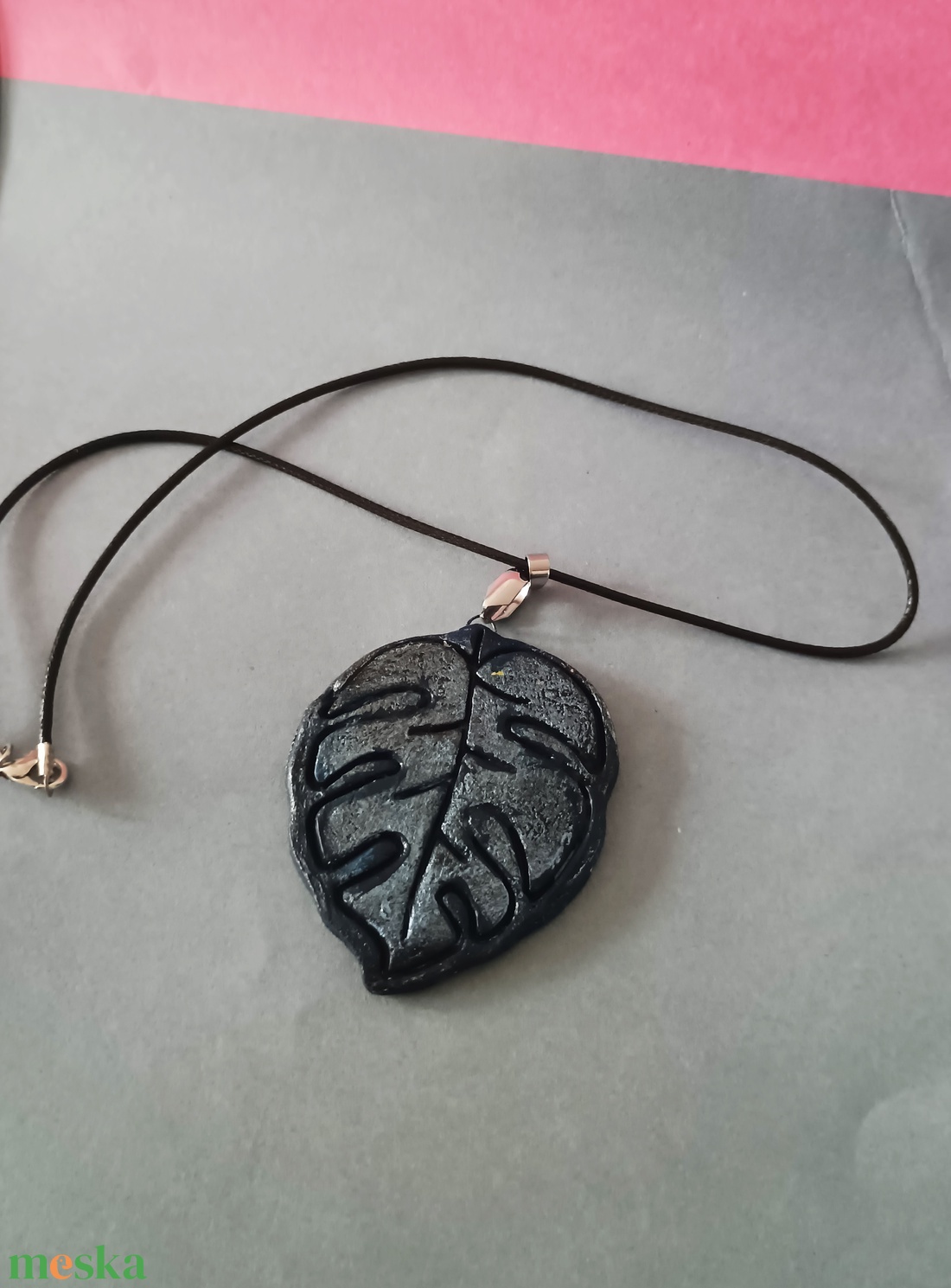 levél nyaklánc - ékszer - nyaklánc - medál - Meska.hu