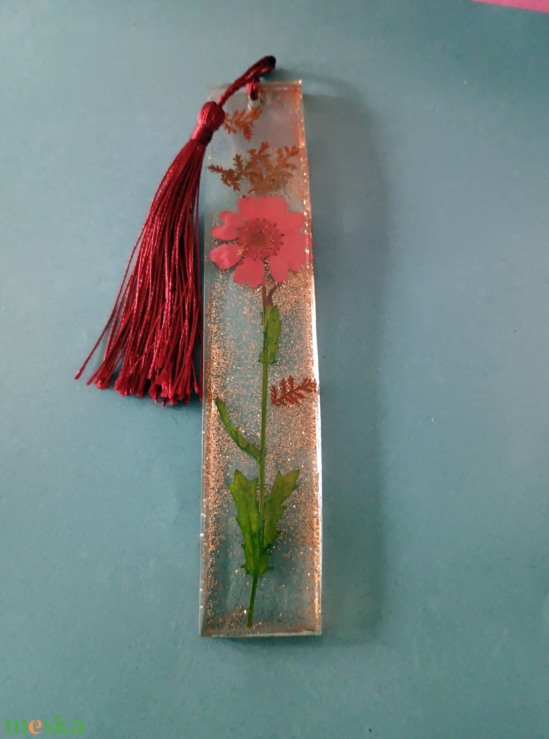 üveggyanta könyvjelző - könyv & zene - könyvjelző - Meska.hu