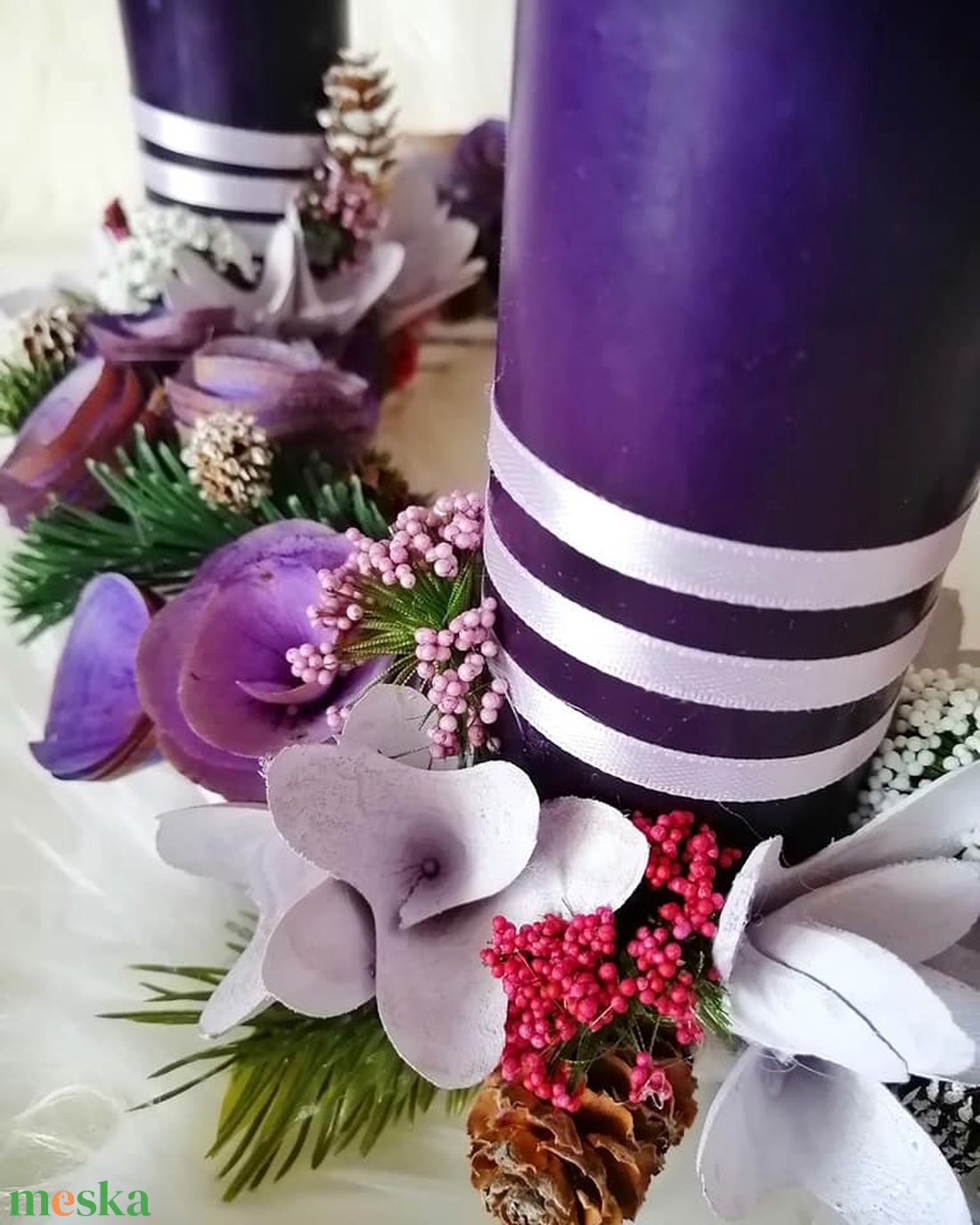 AKCIÓ!Különleges adventi asztaldísz ...a lila szín kedvelőinek ! - karácsony - adventi díszek - adventi asztaldísz - adventi díszek - Meska.hu AKCIÓ!Különleges adventi asztaldísz ...a lila szín kedvelőinek ! - karácsony - adventi díszek - adventi asztaldísz - adventi díszek - Meska.hu