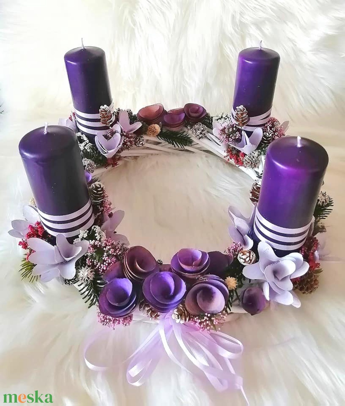 AKCIÓ!Különleges adventi asztaldísz ...a lila szín kedvelőinek ! - karácsony - adventi díszek - adventi asztaldísz - adventi díszek - Meska.hu AKCIÓ!Különleges adventi asztaldísz ...a lila szín kedvelőinek ! - karácsony - adventi díszek - adventi asztaldísz - adventi díszek - Meska.hu