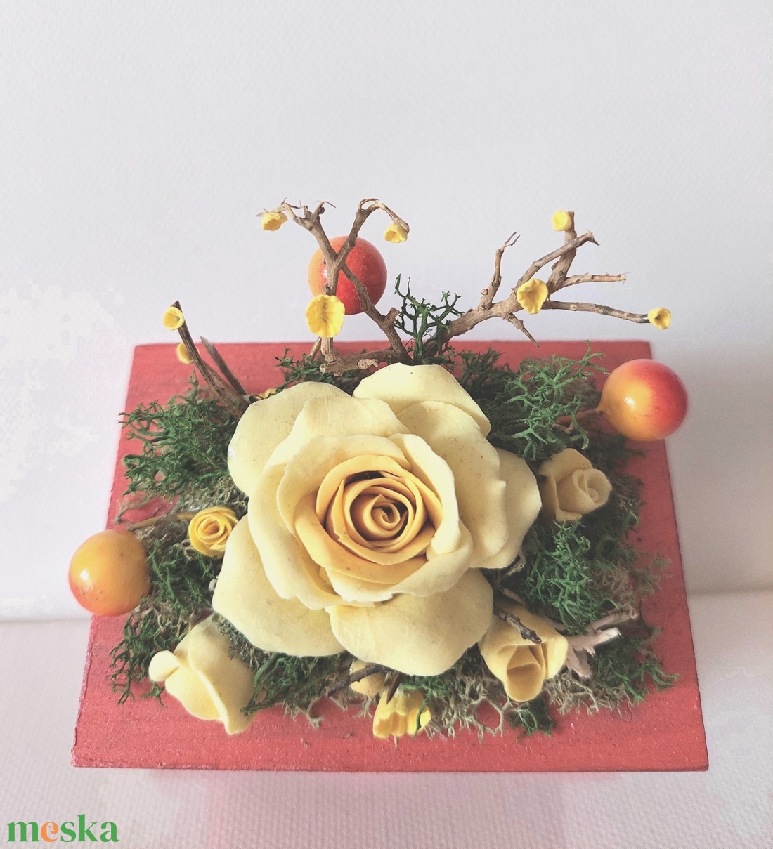 Fa ékszerdoboz,rózsa agyagvirágokkal díszítve - ékszer - ékszertartó - ékszerdoboz - Meska.hu Fa ékszerdoboz,rózsa agyagvirágokkal díszítve - ékszer - ékszertartó - ékszerdoboz - Meska.hu