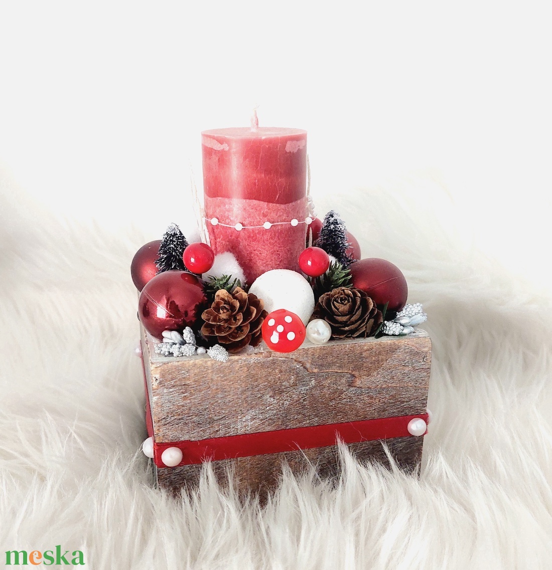 Különleges ünnepi asztaldísz ! - karácsony - adventi díszek - adventi gyertyadíszek és koszorúdíszek - Meska.hu