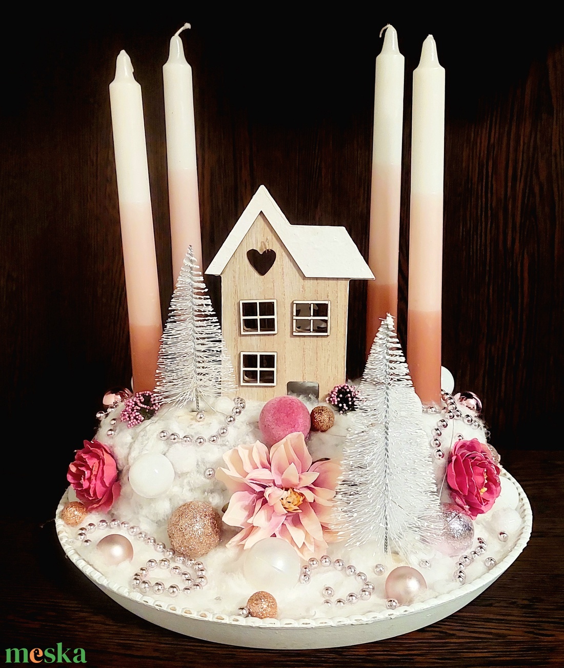 Adventi varázs az otthonodba  - karácsony - adventi díszek - adventi gyertyadíszek és koszorúdíszek - Meska.hu