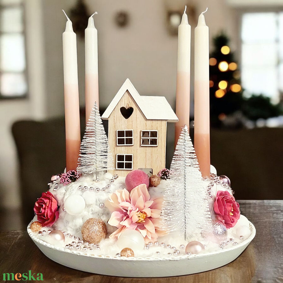  Romantikus varázs az Ünnepekre! - karácsony - adventi díszek - adventi gyertyadíszek és koszorúdíszek - Meska.hu