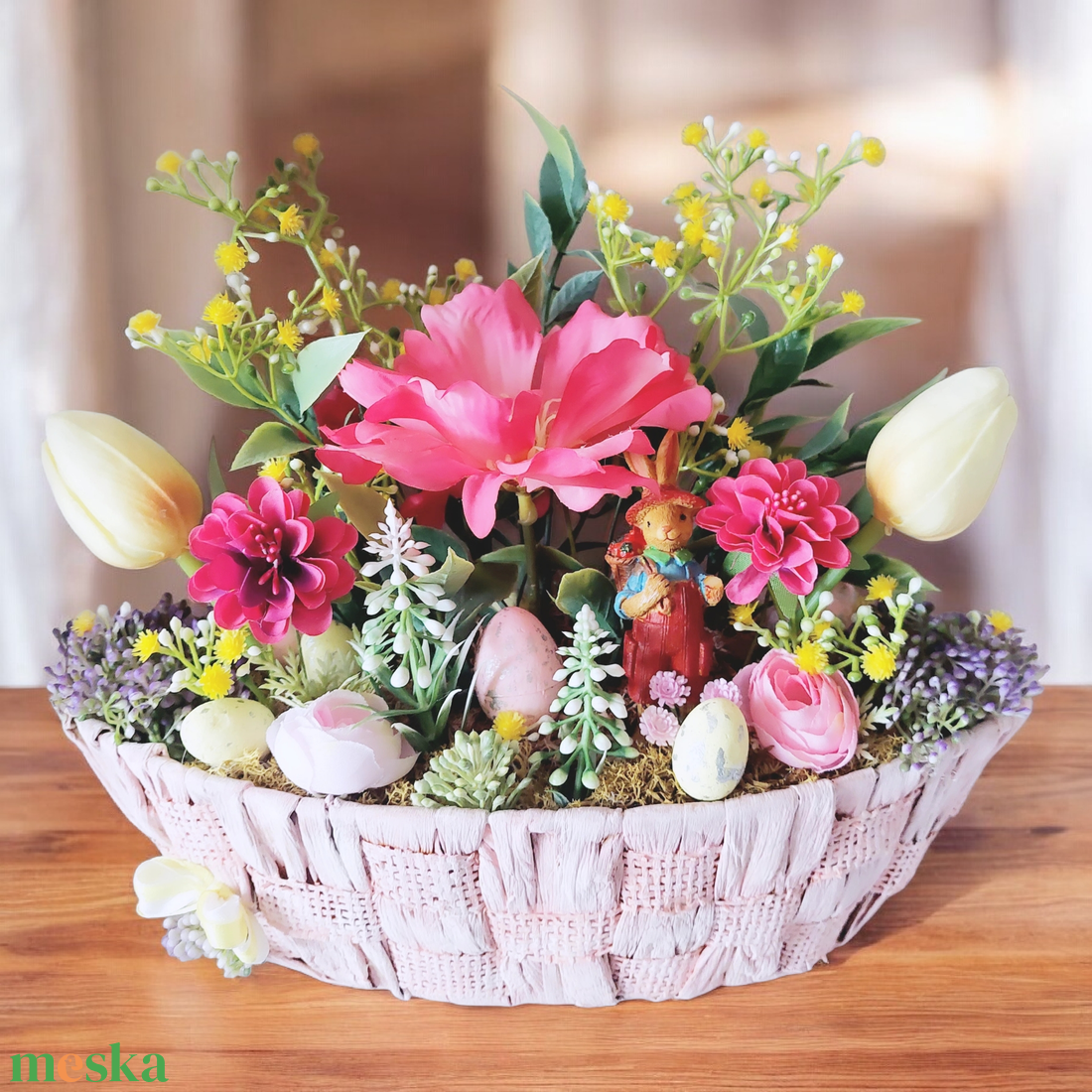 Vidám,tavaszi/húsvéti asztaldísz ! - otthon & életmód - dekoráció - asztal és polc dekoráció - asztaldísz - Meska.hu