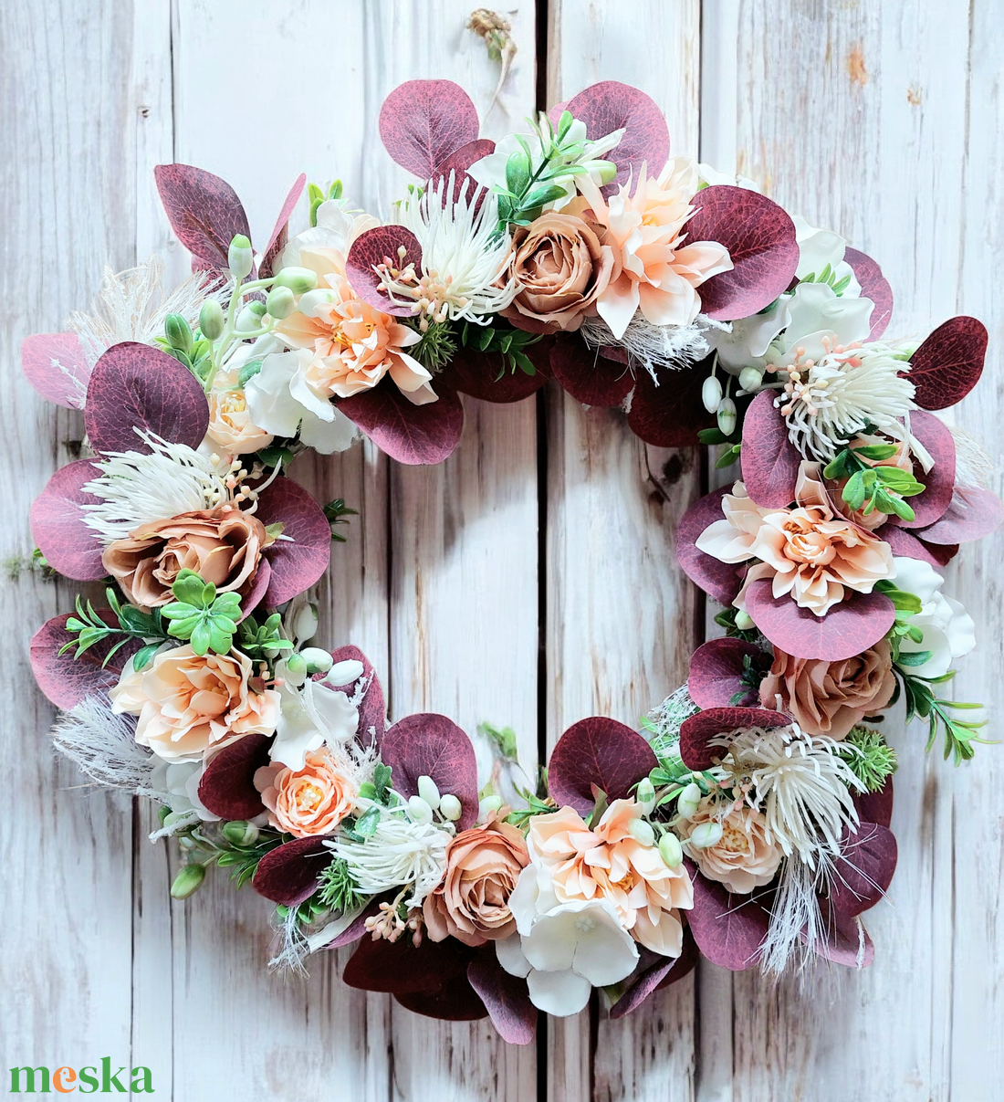 Vintage pasztell szerenád egy ajtódíszen ! - otthon & életmód - dekoráció - ajtó- és ablak dekoráció - ajtódísz & kopogtató - Meska.hu