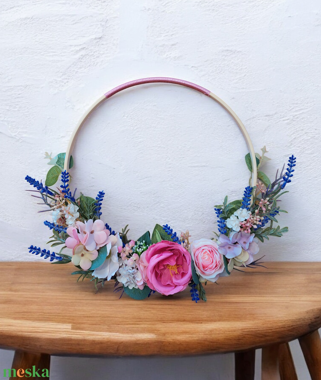 Vidám,virágos tavaszi dekoráció/ajtódísz! - otthon & életmód - dekoráció - ajtó- és ablak dekoráció - ajtódísz & kopogtató - Meska.hu