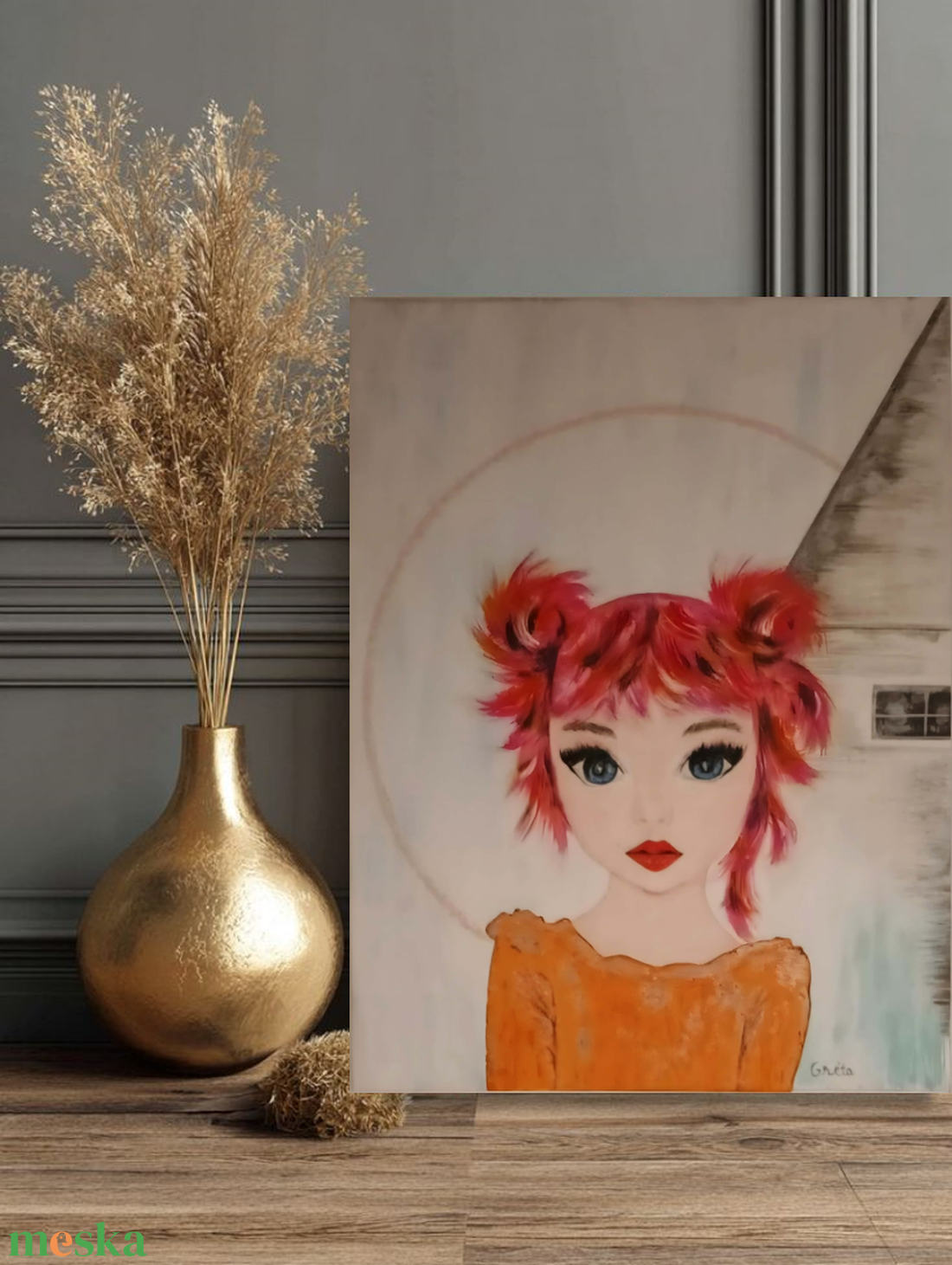 Kislány. Mitől - mikor szép az, ami nem átlagos? - művészet - festmény - akril - Meska.hu