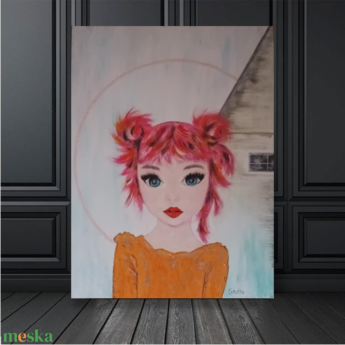 Kislány. Mitől - mikor szép az, ami nem átlagos? - művészet - festmény - akril - Meska.hu
