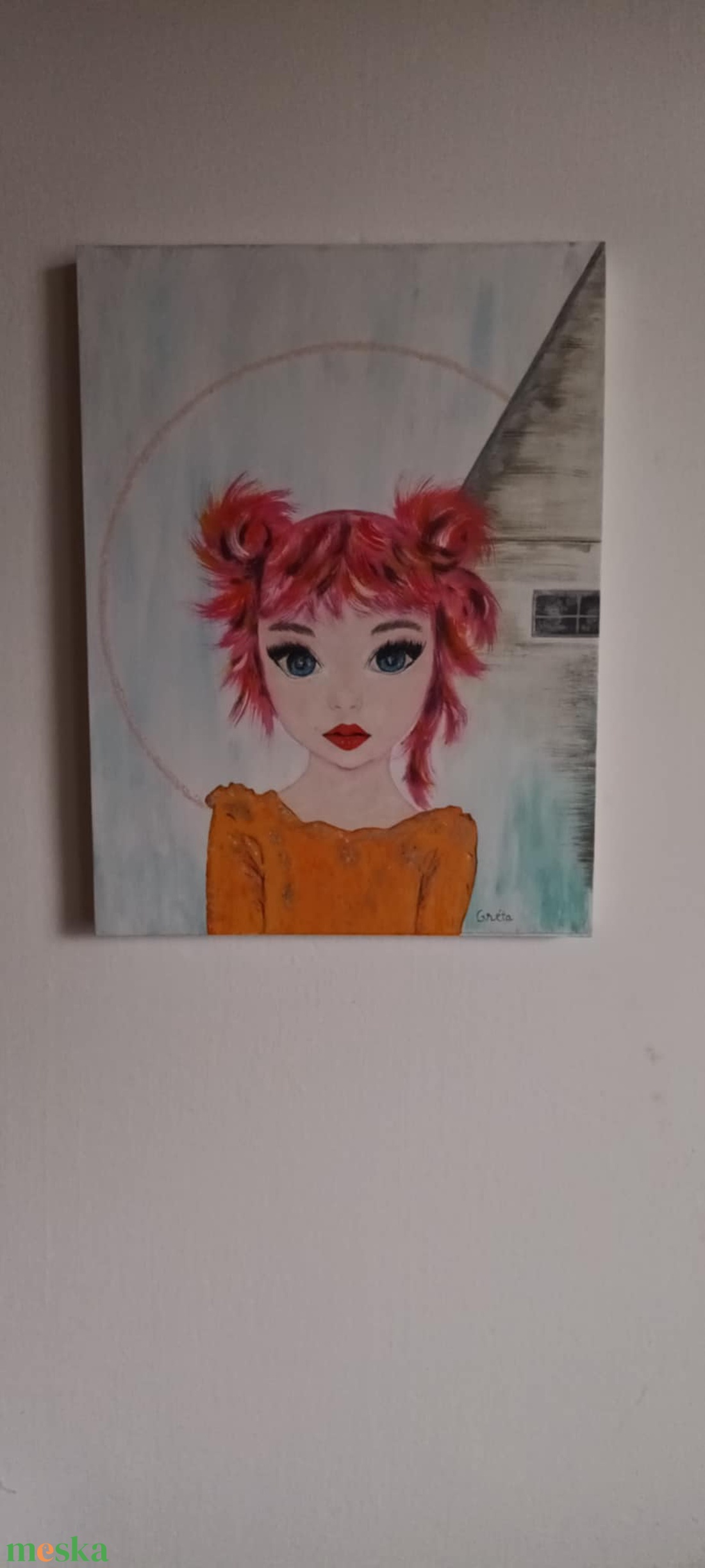 Kislány. Mitől - mikor szép az, ami nem átlagos? - művészet - festmény - akril - Meska.hu