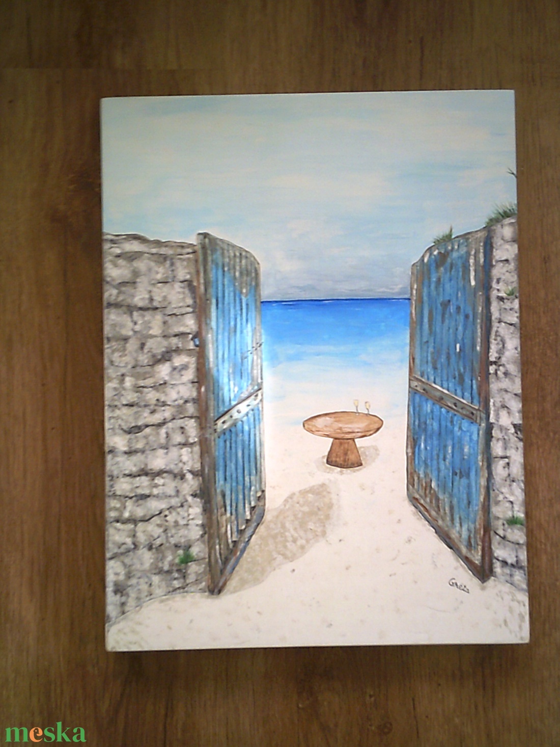 Nekem a tengerpart - művészet - festmény - akril - Meska.hu