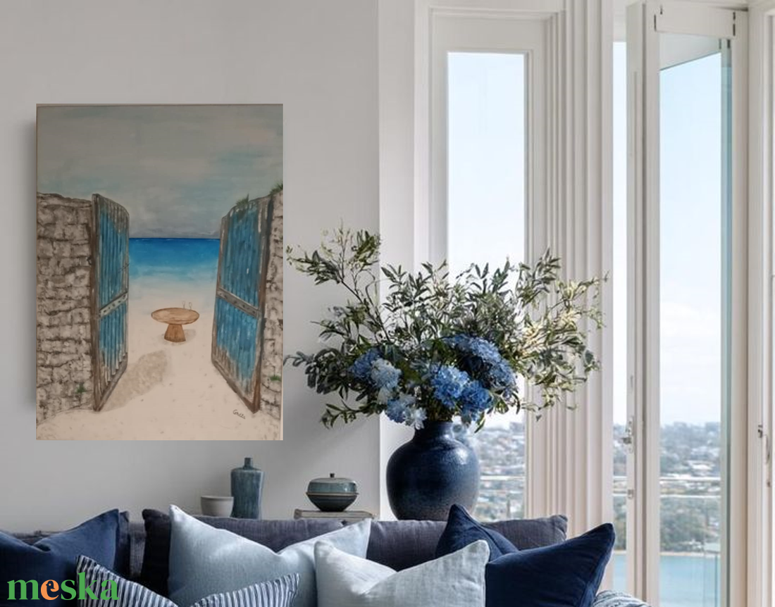 Nekem a tengerpart - művészet - festmény - akril - Meska.hu