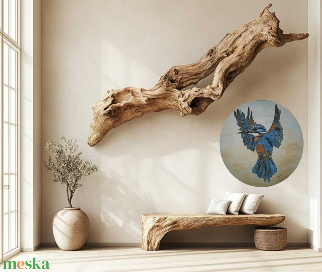 Jégmadár - művészet - festmény - akril - Meska.hu