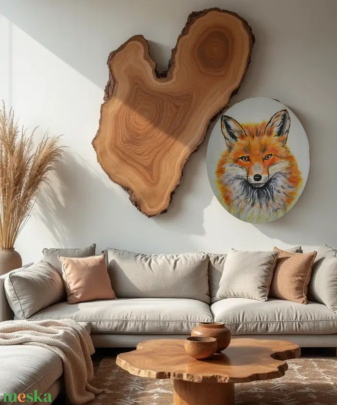 Róka - művészet - festmény - akril - Meska.hu