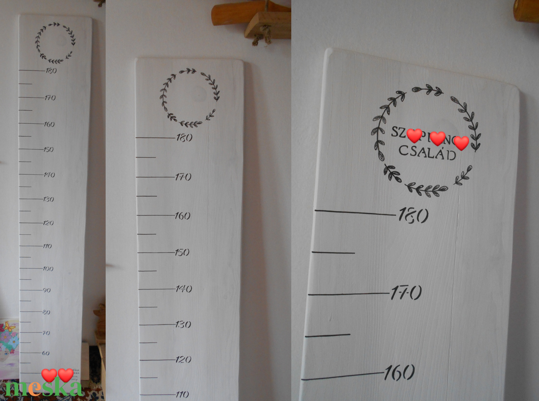Magasságmérő egyenes egyedi felirattal - otthon & lakás - babaszoba, gyerekszoba - magasságmérő - Meska.hu