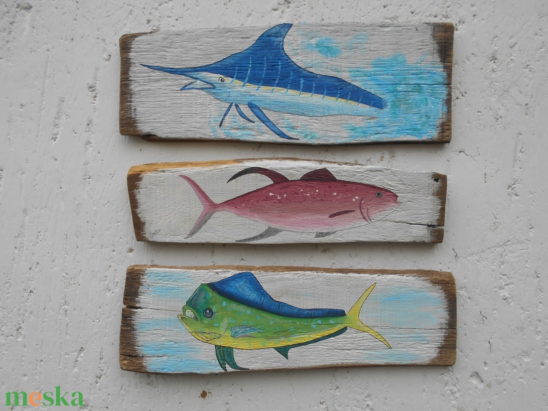 Trópusi hangulatú rusztikus képek lazac kardhal mahi mahi - művészet - festmény - akril - Meska.hu Trópusi hangulatú rusztikus képek lazac kardhal mahi mahi - művészet - festmény - akril - Meska.hu