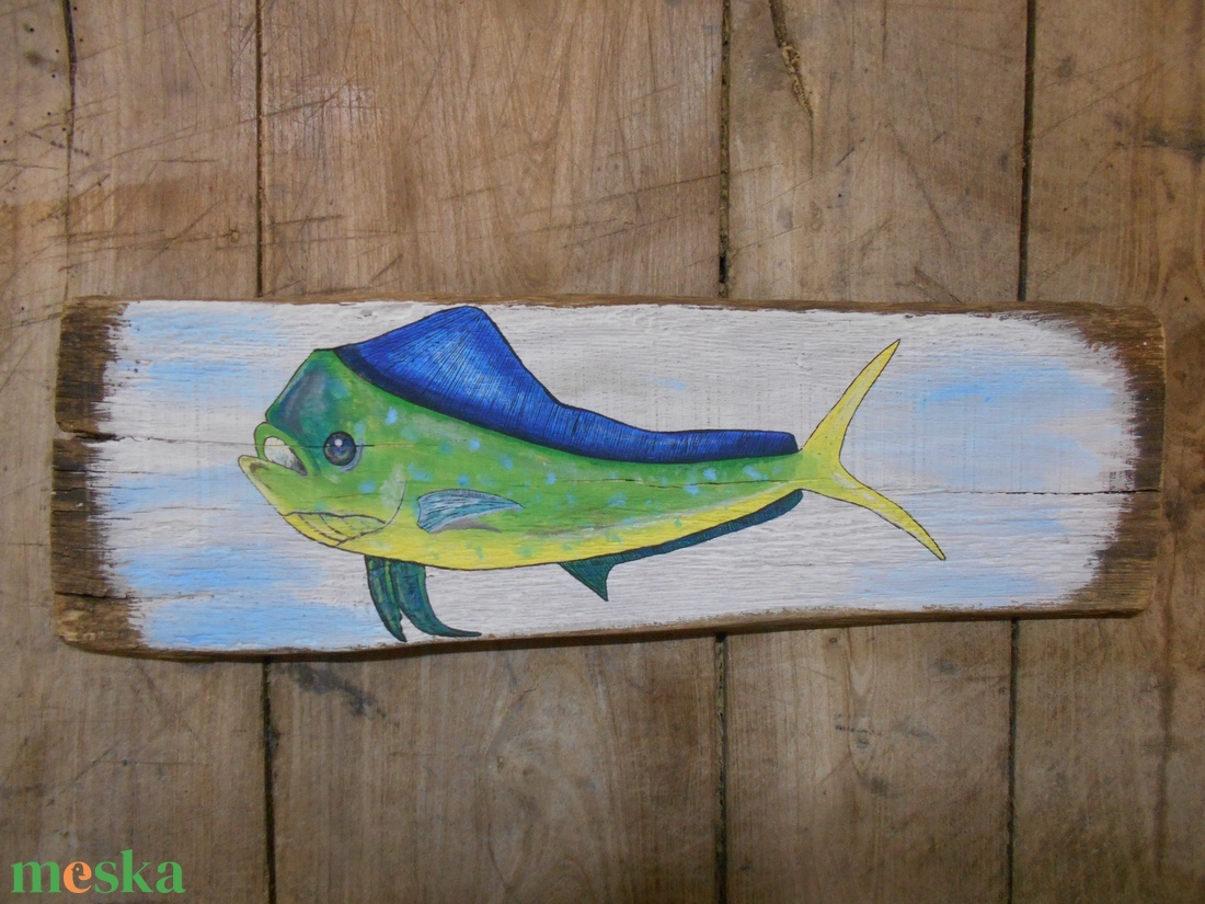 Mahi mahi trópusi hangulatú halas kép - otthon & életmód - dekoráció - kép & falikép - fából készült kép - Meska.hu Mahi mahi trópusi hangulatú halas kép - otthon & életmód - dekoráció - kép & falikép - fából készült kép - Meska.hu