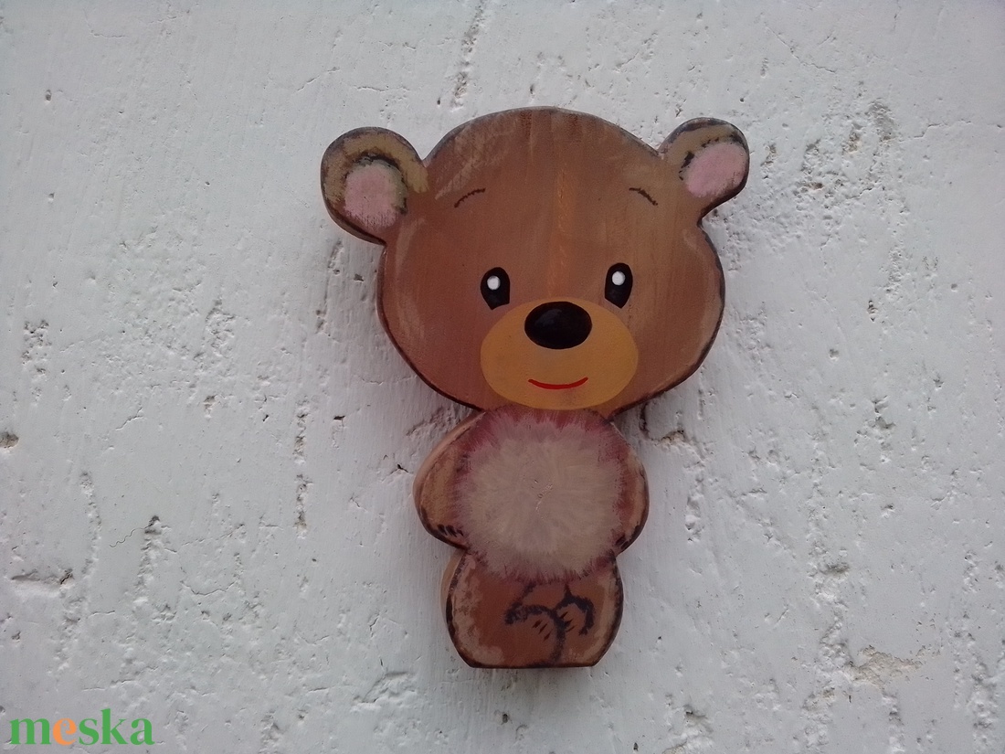 Fali akasztható maci medve - otthon & életmód - dekoráció - dísztárgy - Meska.hu