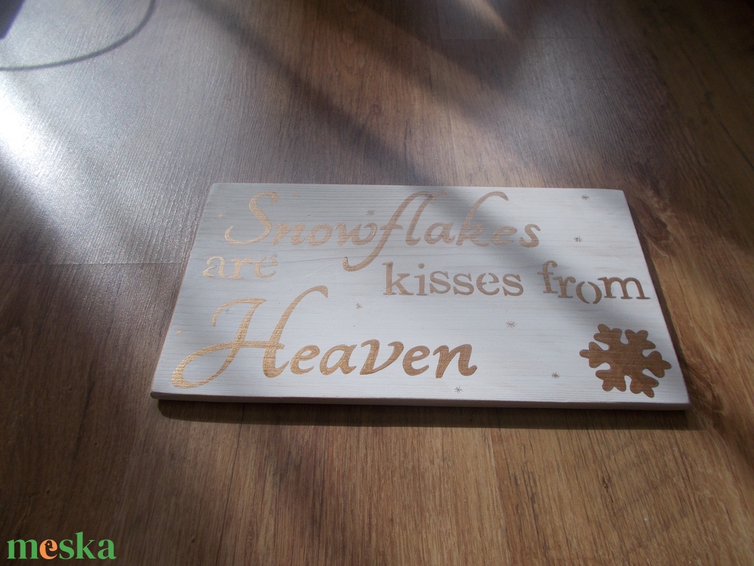 Karácsonyi kopogtató A hópehely egy mennyei érintés - otthon & életmód - dekoráció - ajtó- és ablak dekoráció - ajtódísz & kopogtató - Meska.hu