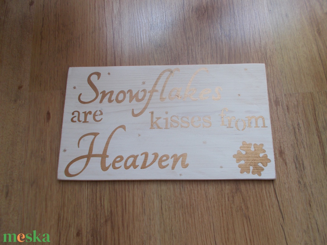 Karácsonyi kopogtató A hópehely egy mennyei érintés - otthon & életmód - dekoráció - ajtó- és ablak dekoráció - ajtódísz & kopogtató - Meska.hu