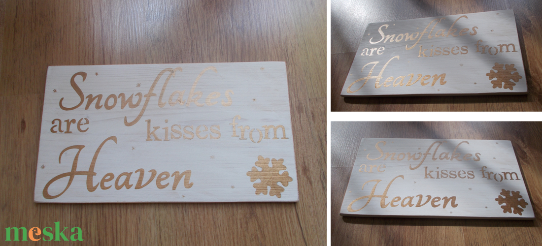 Karácsonyi kopogtató A hópehely egy mennyei érintés - otthon & életmód - dekoráció - ajtó- és ablak dekoráció - ajtódísz & kopogtató - Meska.hu