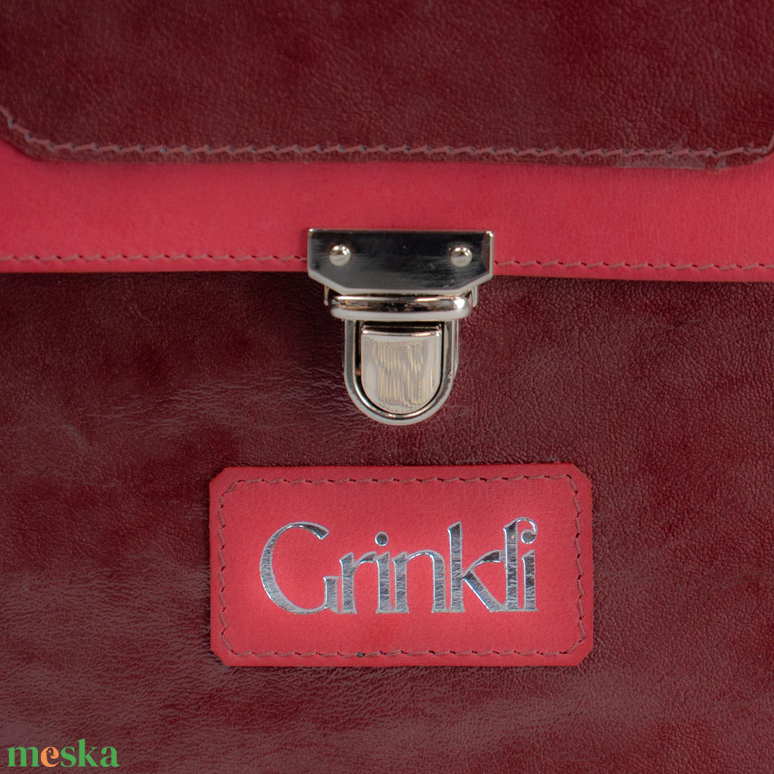 Grinkli VILARI Bordó lakk válltáska - táska & tok - kézitáska & válltáska - kézitáska - Meska.hu