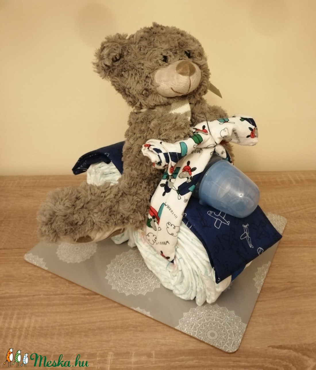 Motoros pelenkatorta  - játék & sport - Meska.hu