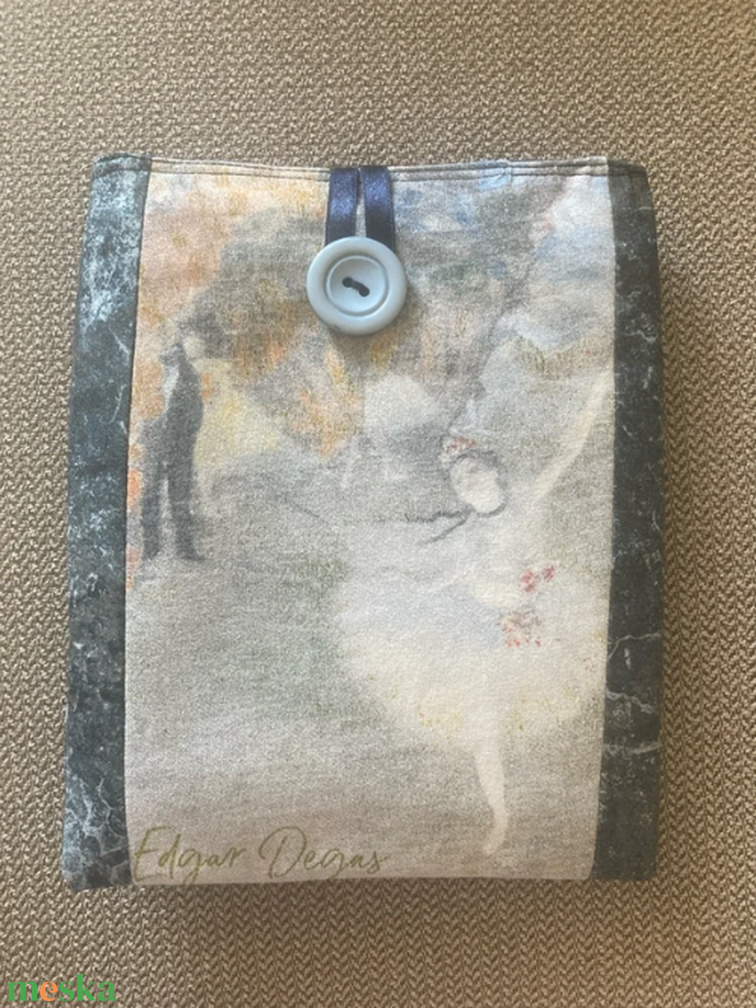 Degas festmény-mintás könyvtok - könyv & zene - könyvtok - Meska.hu