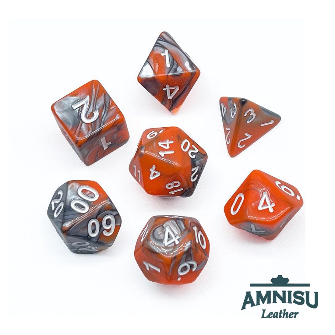 Narancssárga - szürke márványos műanyag kockaszett - játék & sport - szerepjáték - Meska.hu