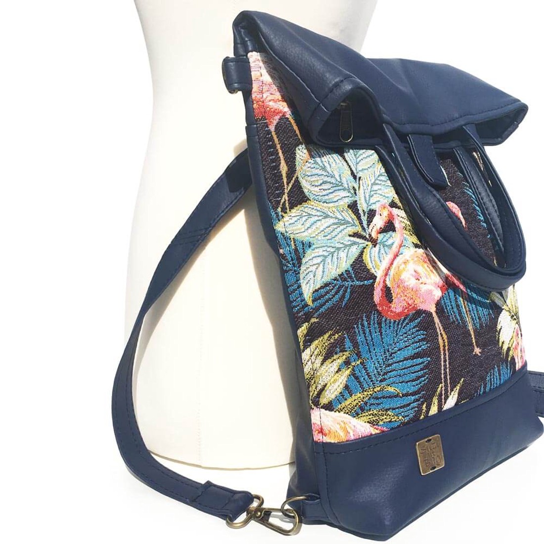SuziartBag Kék flamingós 2in1 hátizsák - táska & tok - kézitáska & válltáska - válltáska - Meska.hu SuziartBag Kék flamingós 2in1 hátizsák - táska & tok - kézitáska & válltáska - válltáska - Meska.hu
