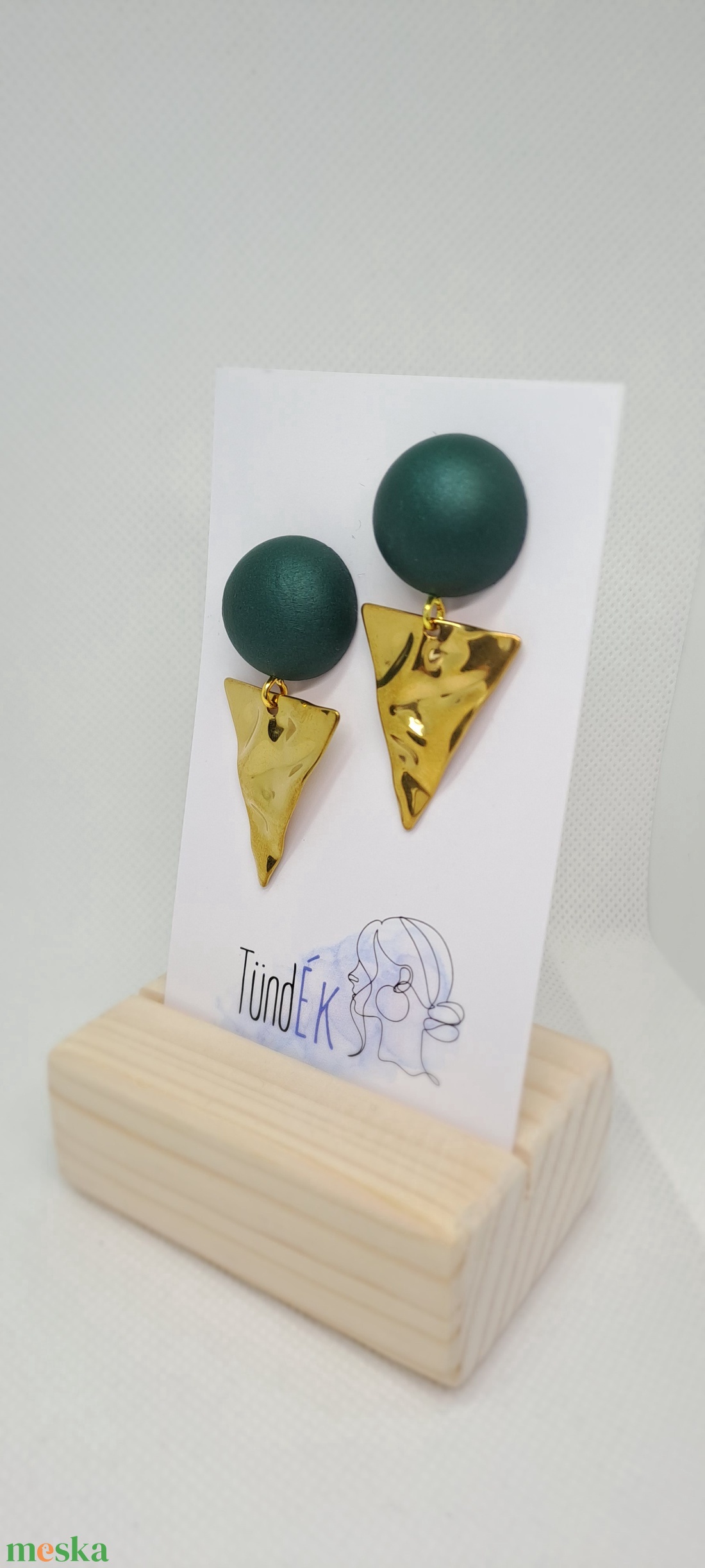 Fa fülbevaló  - ékszer - fülbevaló - lógó fülbevaló - Meska.hu