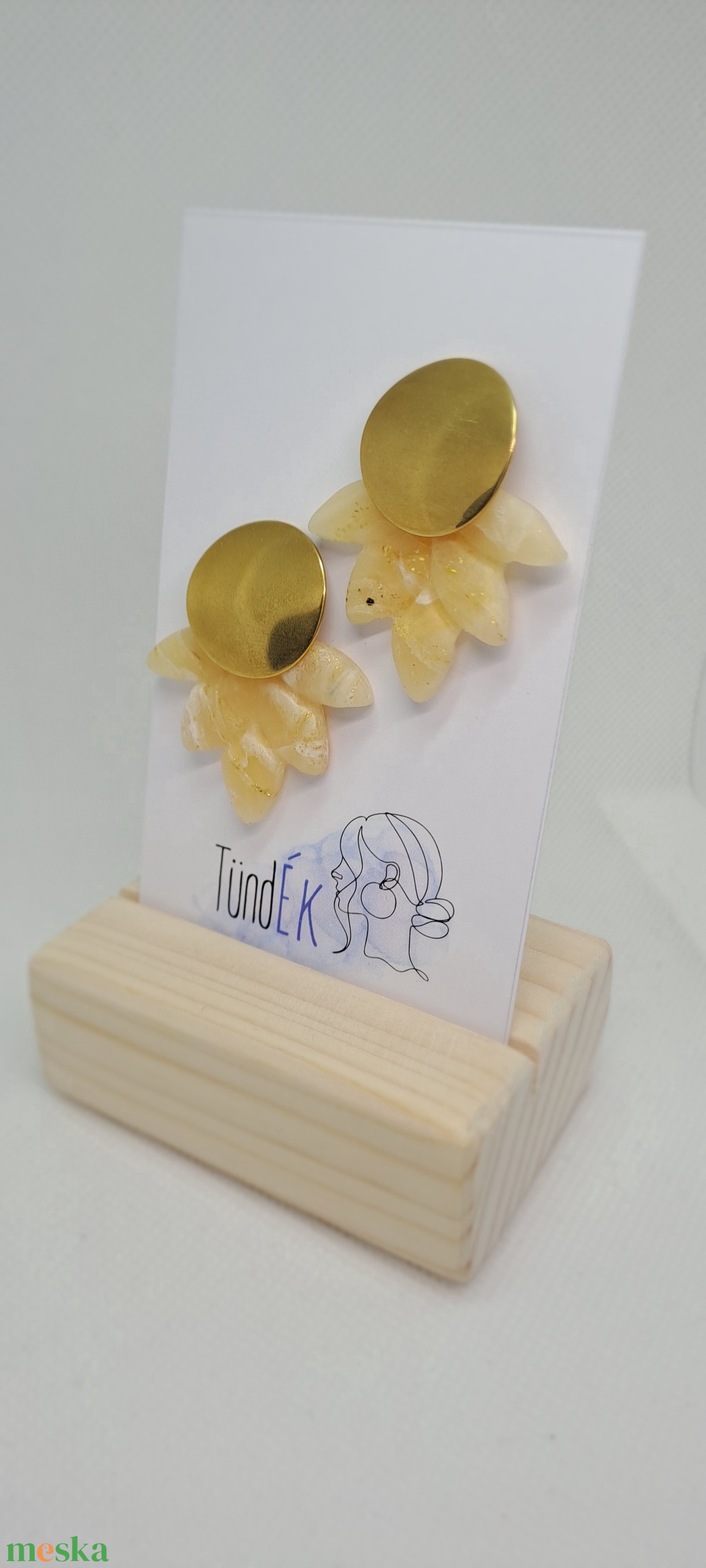 Polimer agyag  - ékszer - fülbevaló - lógó fülbevaló - Meska.hu