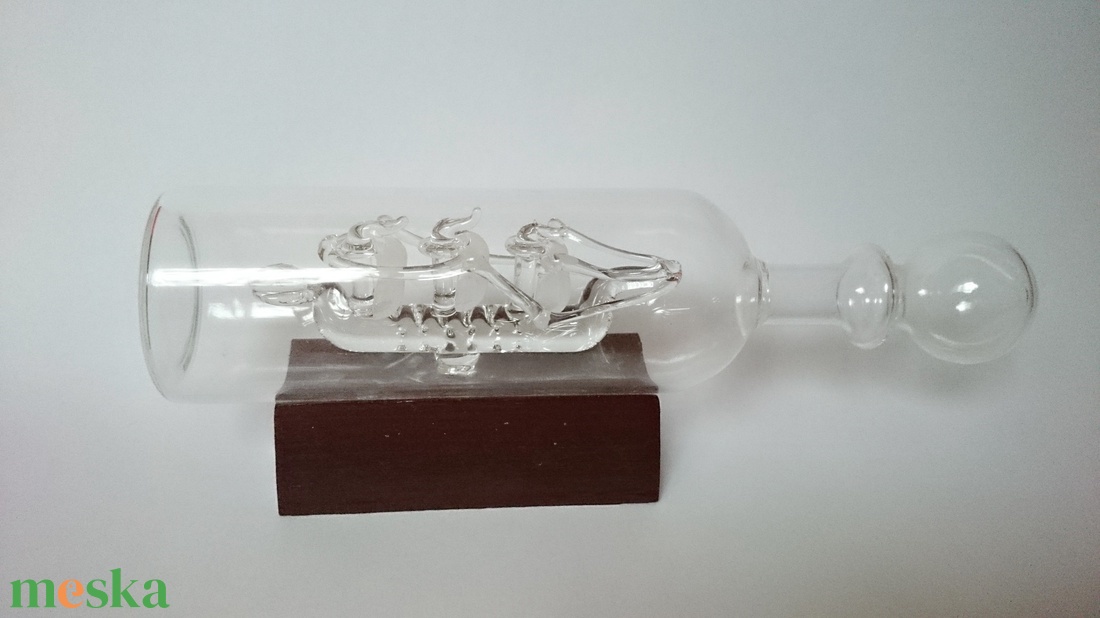 Kis hajó üvegben vitorlás palack  - otthon & életmód - dekoráció - asztal és polc dekoráció - asztaldísz - Meska.hu