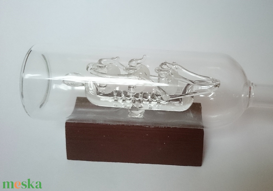 Kis hajó üvegben vitorlás palack  - otthon & életmód - dekoráció - asztal és polc dekoráció - asztaldísz - Meska.hu