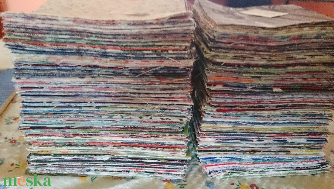Patchwork pamutvászon foltvarró csomag 100 db 10 x 10 cm  - kellékek & szerszámok - Meska.hu