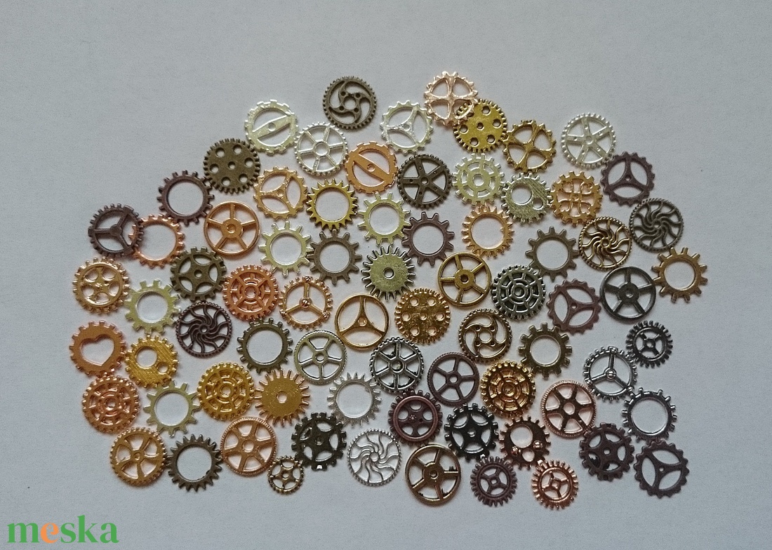 Fém fogaskerék csomag F3 steampunk bronz ezüst arany - - Meska.hu Fém fogaskerék csomag F3 steampunk bronz ezüst arany - - Meska.hu