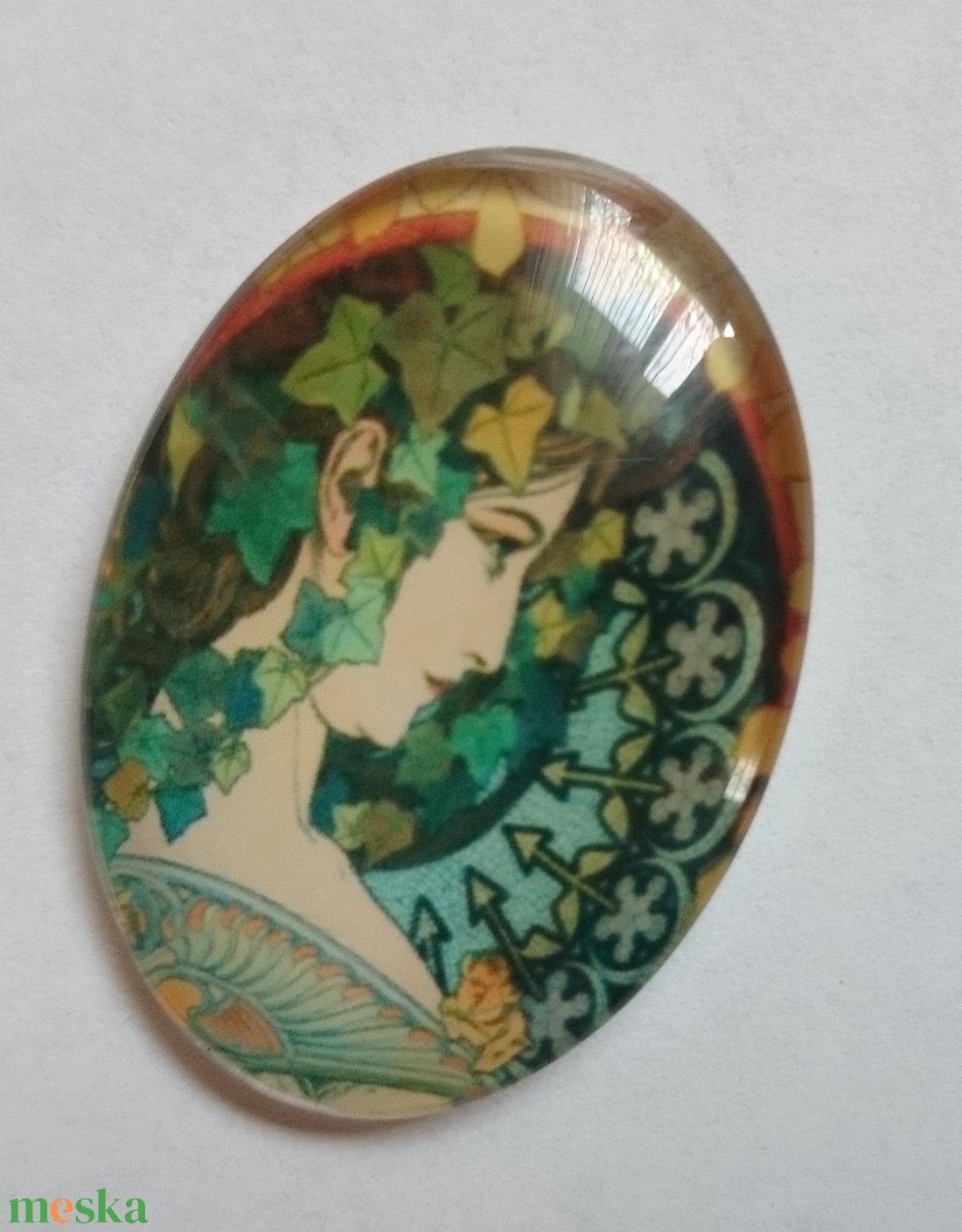 Alfons Mucha üveglencse 1. sz - kellékek & szerszámok - gyöngyfűzés kellékek - üveglencse - Meska.hu Alfons Mucha üveglencse 1. sz - kellékek & szerszámok - gyöngyfűzés kellékek - üveglencse - Meska.hu