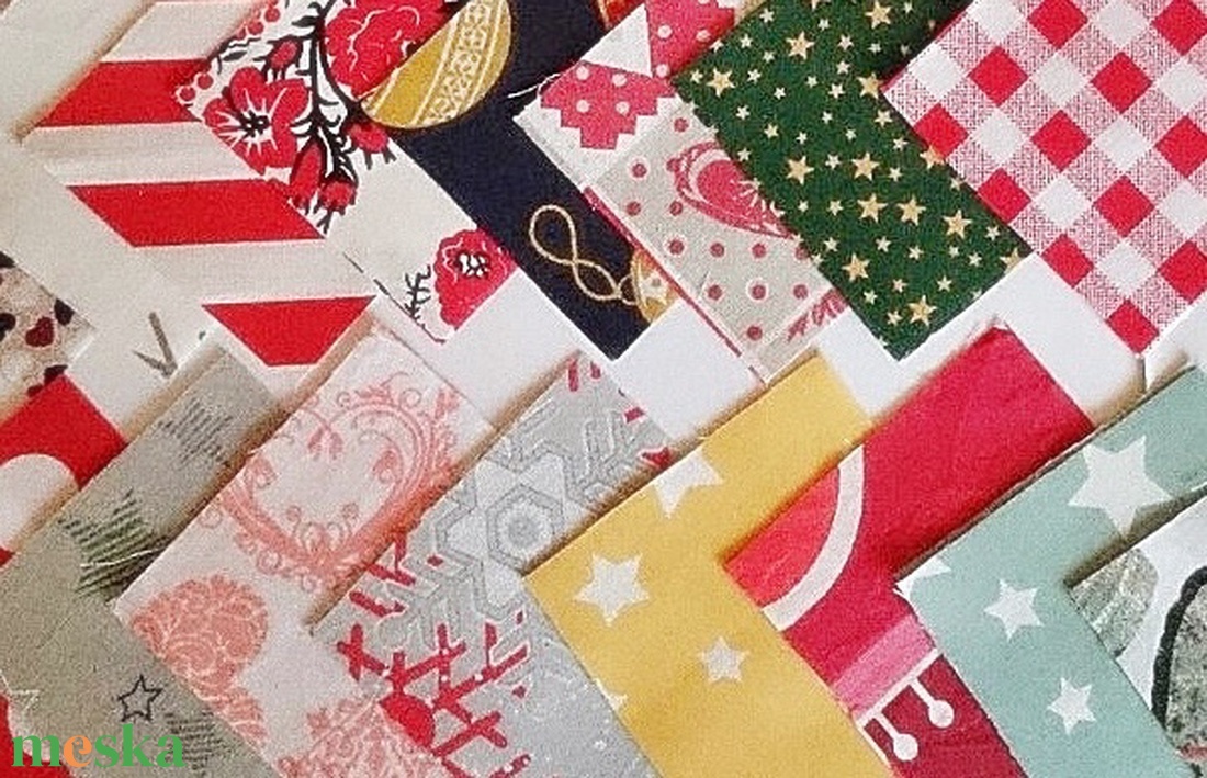 100 db Karácsony patchwork 8x8 cm pamutvászon csomag K1 - kellékek & szerszámok - méteráru - anyagcsomag - Meska.hu 100 db Karácsony patchwork 8x8 cm pamutvászon csomag K1 - kellékek & szerszámok - méteráru - anyagcsomag - Meska.hu