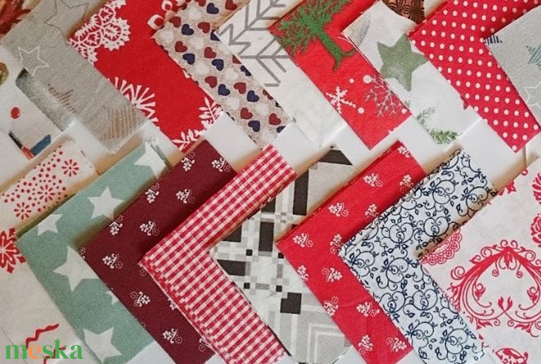 100 db Karácsony patchwork 8x8 cm pamutvászon csomag - kellékek & szerszámok - méteráru - anyagcsomag - Meska.hu 100 db Karácsony patchwork 8x8 cm pamutvászon csomag - kellékek & szerszámok - méteráru - anyagcsomag - Meska.hu