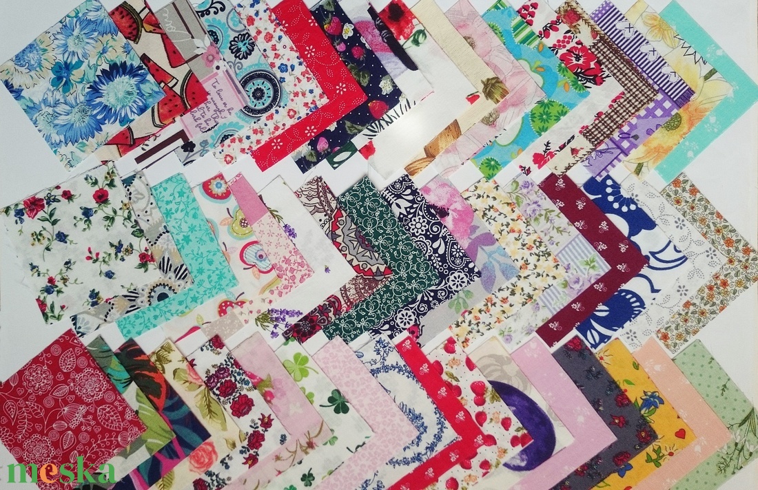 100 db Növény mintás patchwork 10x10 cm pamutvászon csomag - kellékek & szerszámok - méteráru - anyagcsomag - Meska.hu 100 db Növény mintás patchwork 10x10 cm pamutvászon csomag - kellékek & szerszámok - méteráru - anyagcsomag - Meska.hu