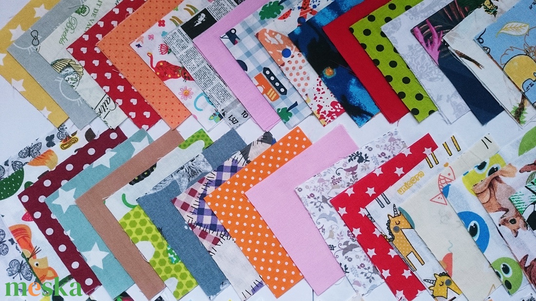 100 db Gyerek mintás patchwork 10x10 cm pamutvászon csomag GYB - kellékek & szerszámok - méteráru - anyagcsomag - Meska.hu 100 db Gyerek mintás patchwork 10x10 cm pamutvászon csomag GYB - kellékek & szerszámok - méteráru - anyagcsomag - Meska.hu