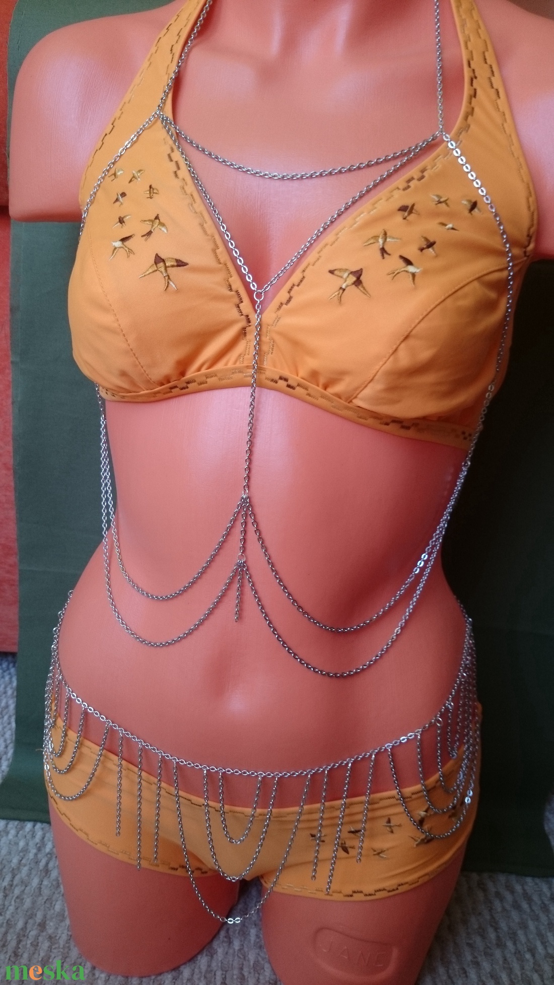 Testlánc bikini lánc ezüst színű alsó + felső - ékszer - ékszerszett - Meska.hu Testlánc bikini lánc ezüst színű alsó + felső - ékszer - ékszerszett - Meska.hu