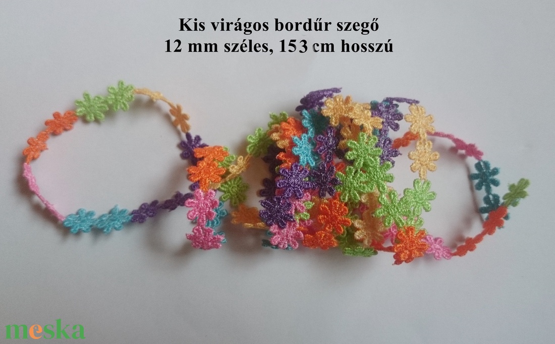Színes virág mintás csipke bordűr szegő szalag - kellékek & szerszámok - rövidáru - szalag, pánt - textilszalag - Meska.hu Színes virág mintás csipke bordűr szegő szalag - kellékek & szerszámok - rövidáru - szalag, pánt - textilszalag - Meska.hu