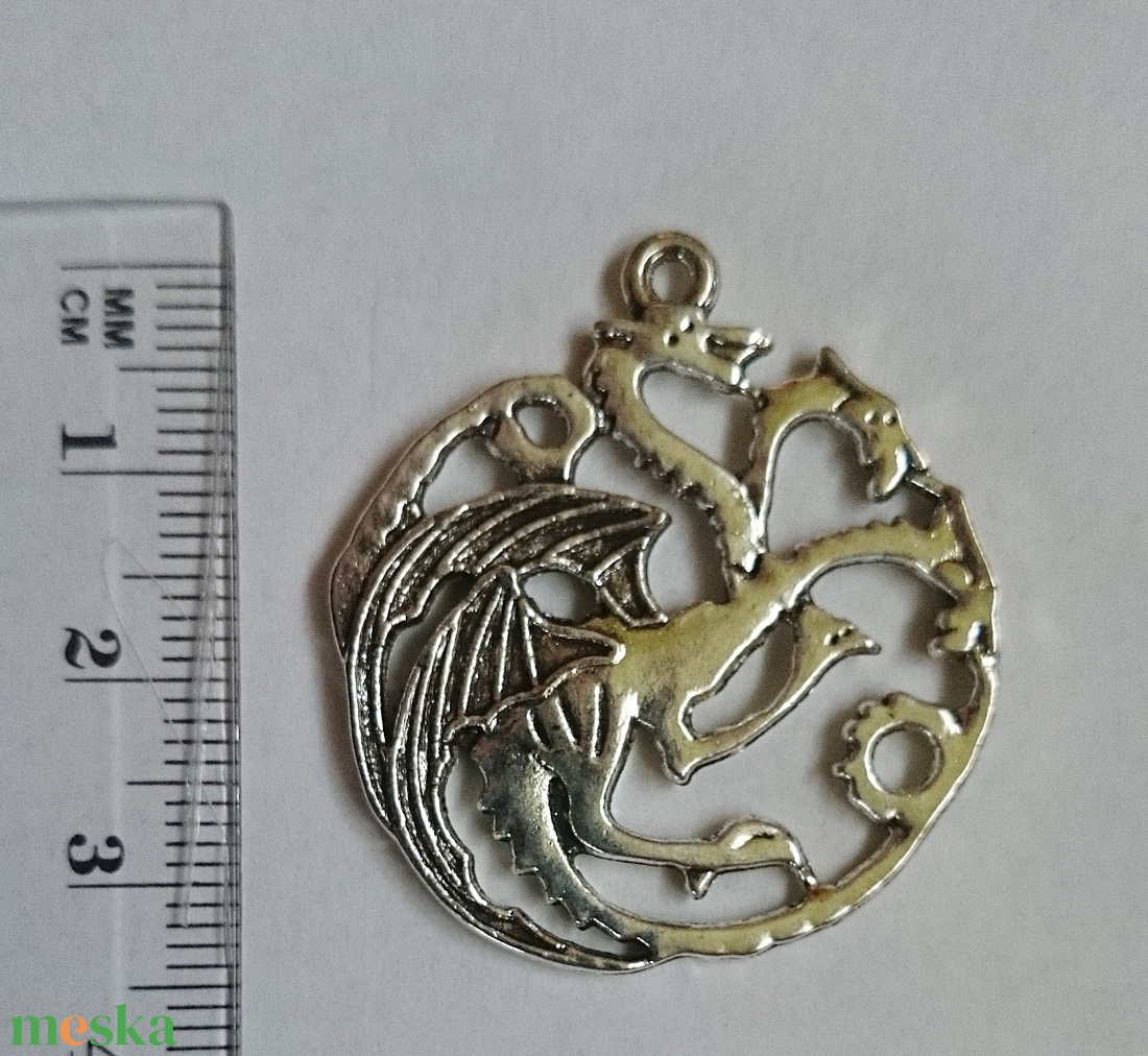2 db sárkány fém medál fityegő ezüst bronz - kellékek & szerszámok - ékszerkellék - medál csomag - Meska.hu