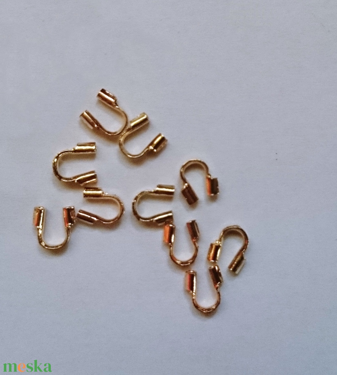 20 db rózsaarany rosegold színű koptató ékszer alkatrész végzáró - kellékek & szerszámok - ékszerkellék - szalagvég, bőrvég, végzáró - Meska.hu