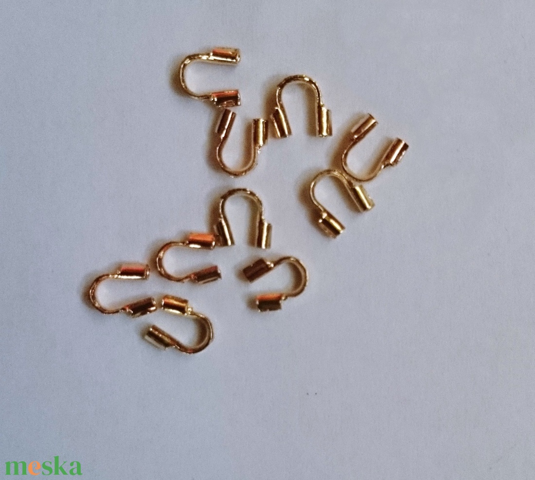 20 db rózsaarany rosegold színű koptató ékszer alkatrész végzáró - kellékek & szerszámok - ékszerkellék - szalagvég, bőrvég, végzáró - Meska.hu