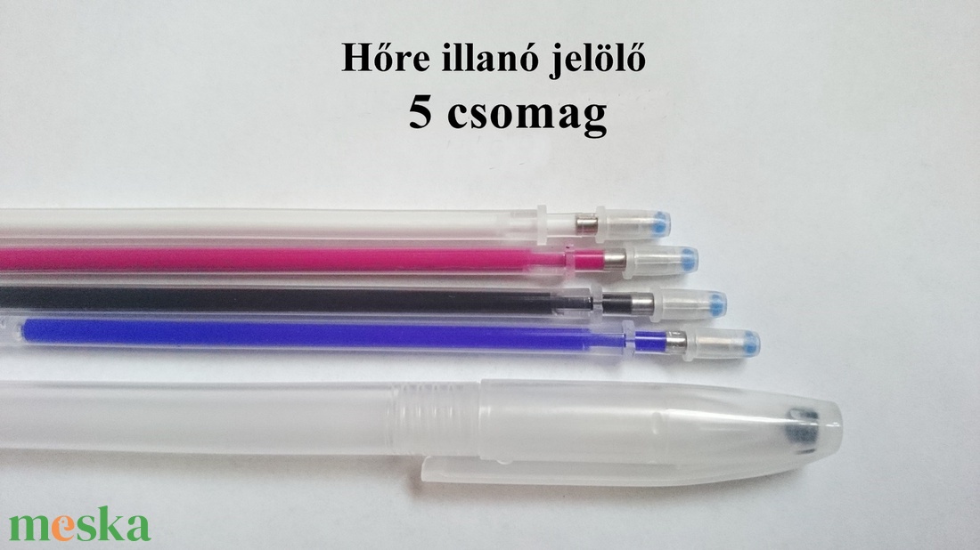 Hőre illanó jelölő toll csomag textilre szabáshoz 5 csomag - kellékek & szerszámok - szerszámok, eszközök - rajz- és íróeszköz - Meska.hu Hőre illanó jelölő toll csomag textilre szabáshoz 5 csomag - kellékek & szerszámok - szerszámok, eszközök - rajz- és íróeszköz - Meska.hu