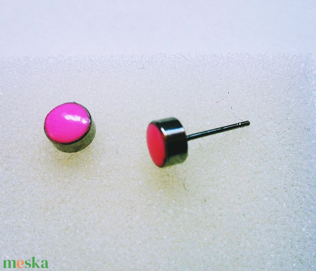 3 pár beszúrós fülbevaló sárga virág kerek pötty - ékszer - fülbevaló - pötty fülbevaló - Meska.hu